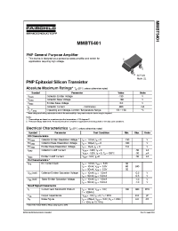 Datasheet MMBT5401 manufacturer Fairchild